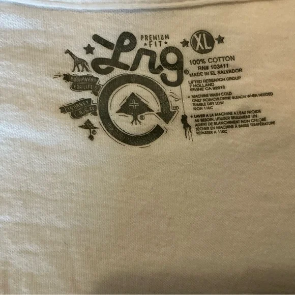 Vintage Lrg Tee Mens 100% Cotton Premium Fit Short Sleeve Crewneck
T-Shirt XL - Picture 8 of 8